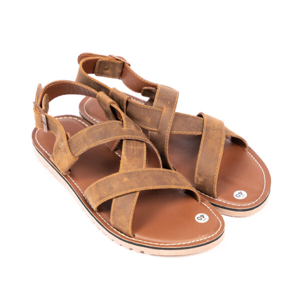 real leather sandals MH01 brown Mehai