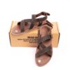 real leather sandals MH01 DARK brown Mehai