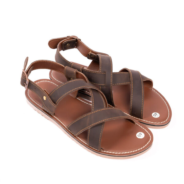 real leather sandals MH01 DARK brown Mehai