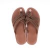 Slipper Real Leather Mehai MH02 Dark Brown