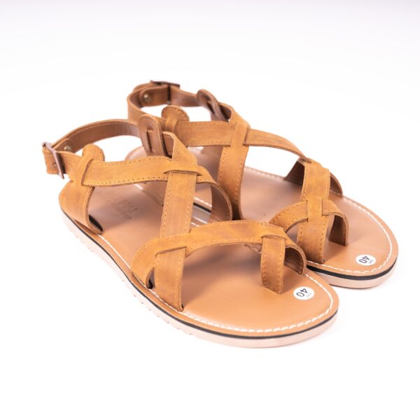 Sandals Real Leather Mehai MH03 light brown