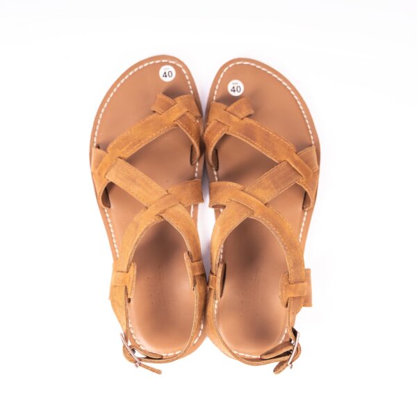 Sandals Real Leather Mehai MH03 light brown