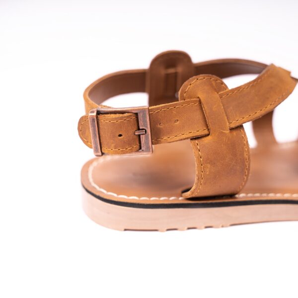 Sandals Real Leather Mehai MH03 light brown