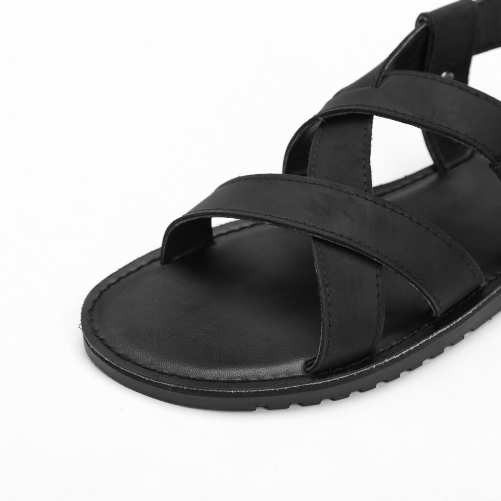 real leather sandals MH01 BLACK Mehai