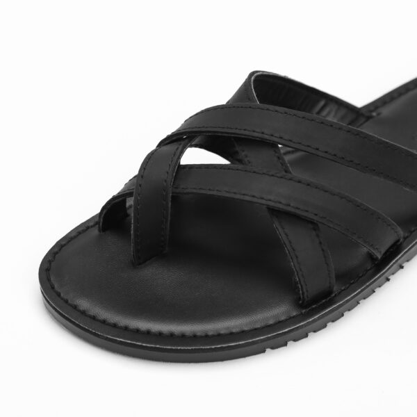 Slipper Real Leather Mehai MH02 black