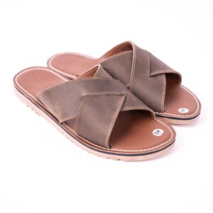Sandals Leather MH04 Dark Brown