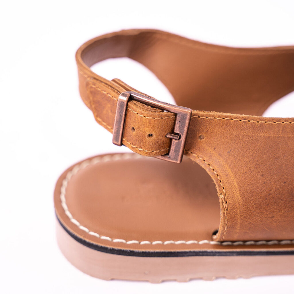 Sandals Leather MH05 Light Brown